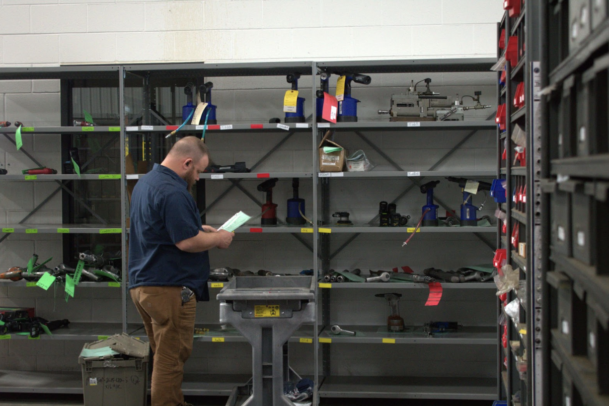 Ergonomic matting is perfect for warehouse settings to reduce fatigue for workers. 